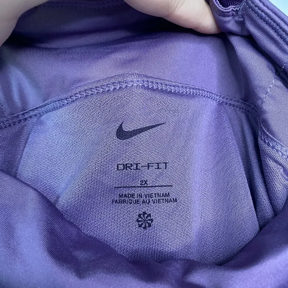 Nike Purple Running Dri-Fit Dolphin Shorts Size 2X